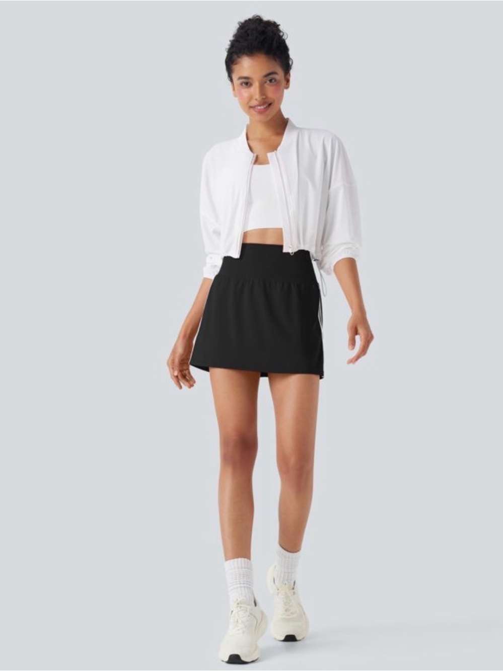 HALARA SoftlyZero QuickDry 2-in-1 Tennis Skort Black Small NEW